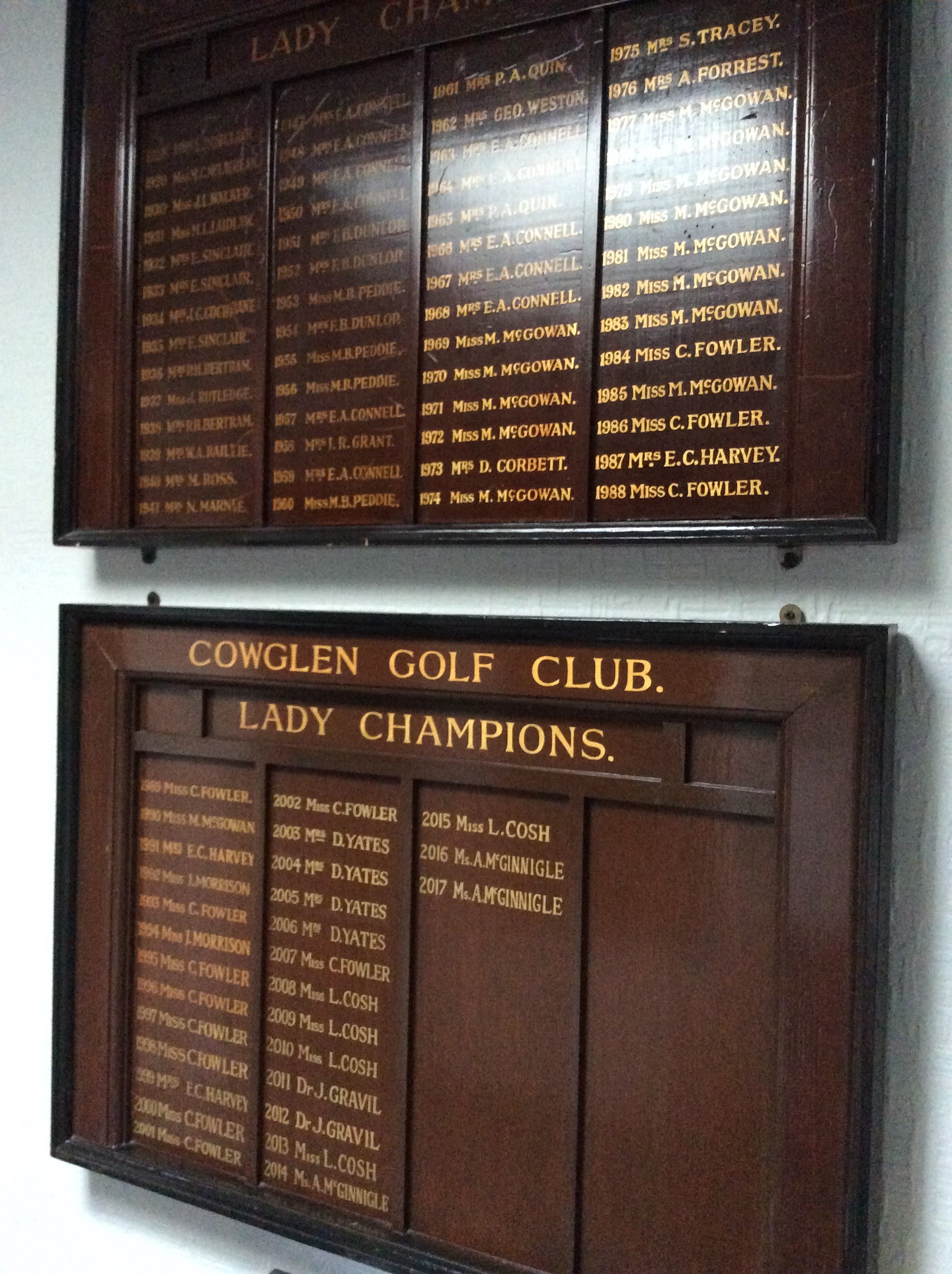 Gents First Round Results