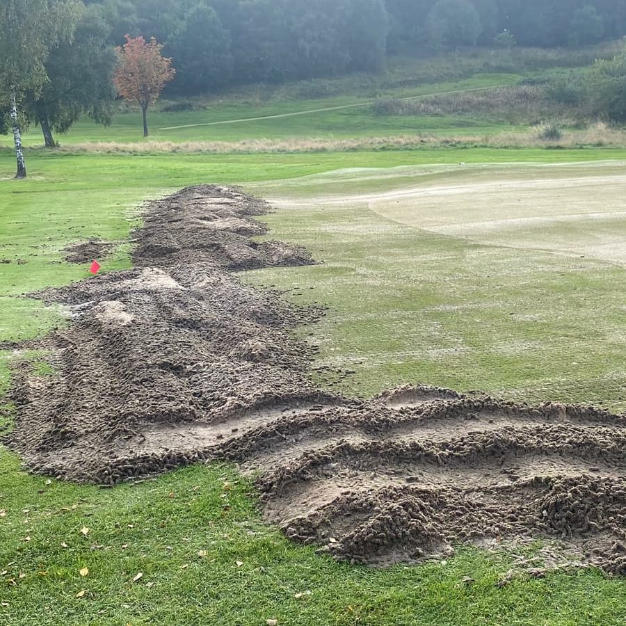 Aeration Work Continues 