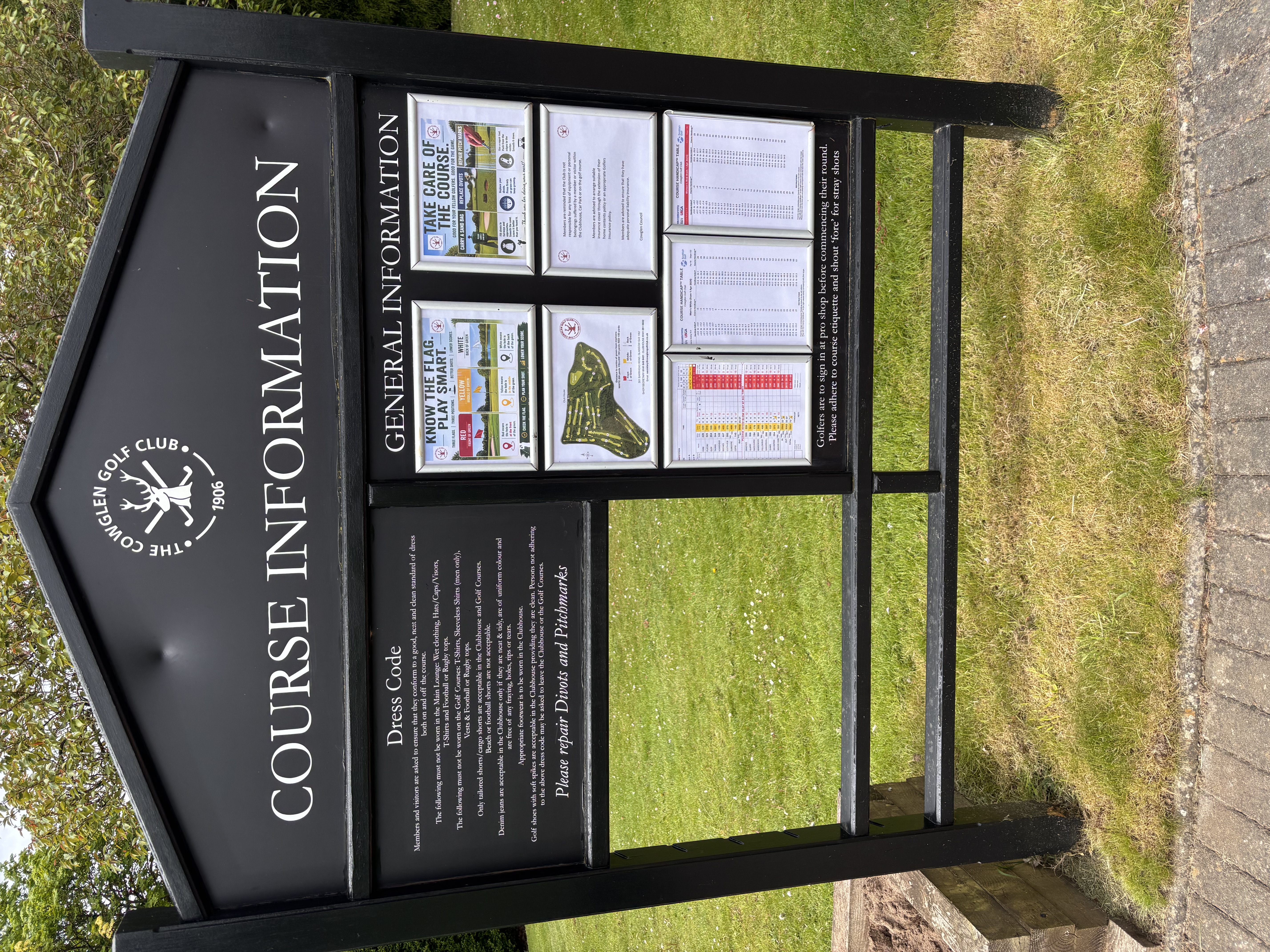 Updated Course Information Board