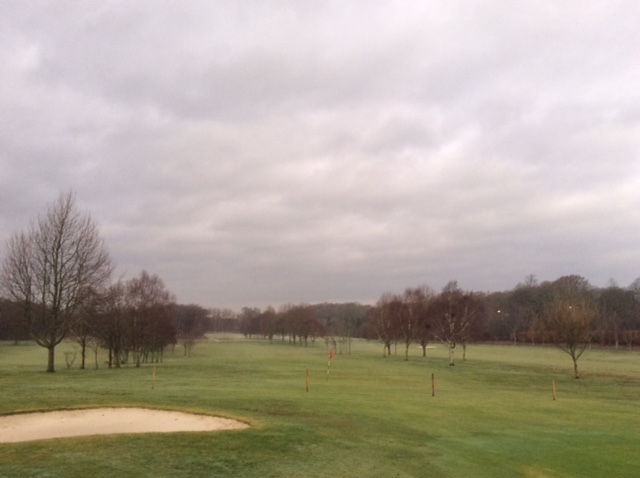 Temporary greens in play.