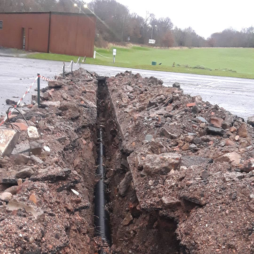 Practice area drainage 