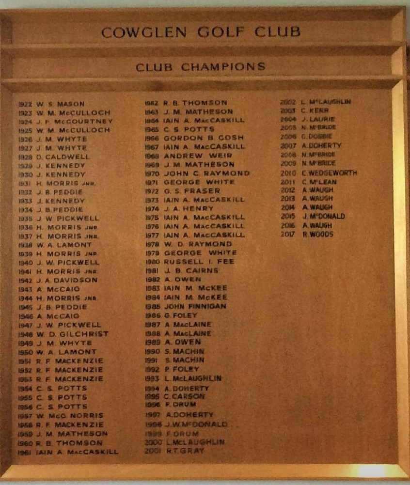 Club Champions 2018