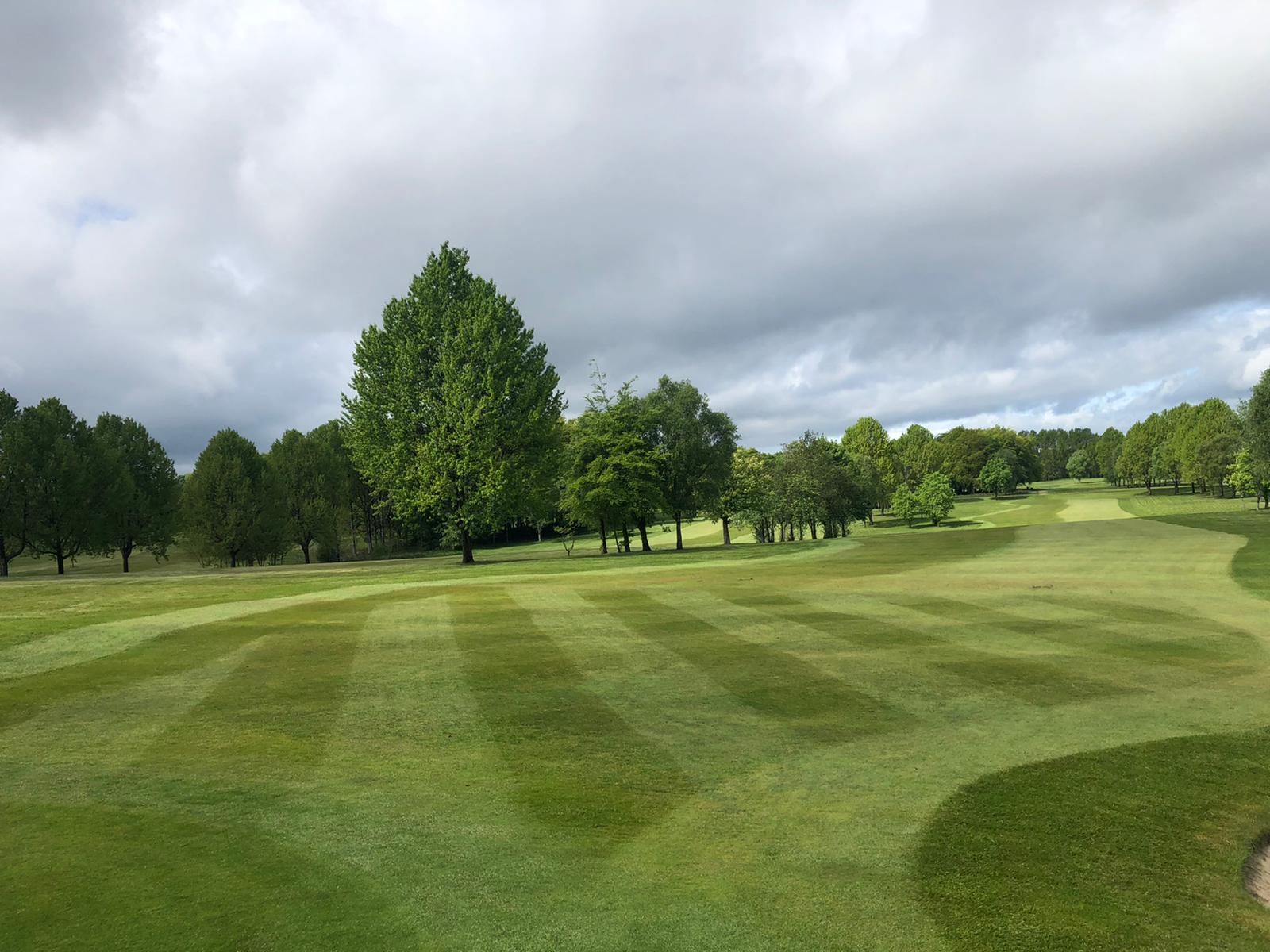 18th approach looking back to the tee.